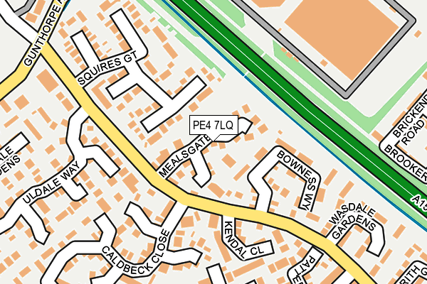 PE4 7LQ map - OS OpenMap – Local (Ordnance Survey)