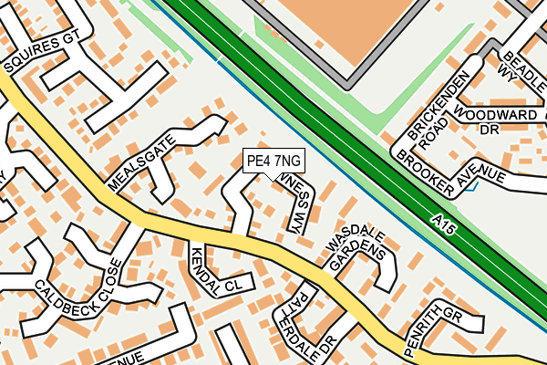 PE4 7NG map - OS OpenMap – Local (Ordnance Survey)