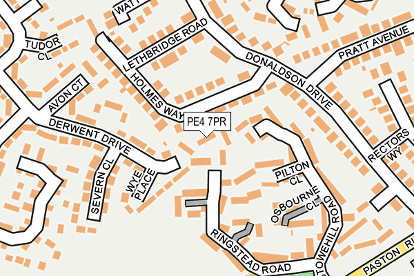 PE4 7PR map - OS OpenMap – Local (Ordnance Survey)