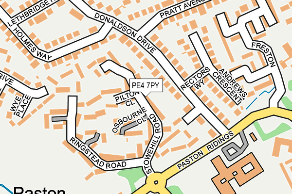 PE4 7PY map - OS OpenMap – Local (Ordnance Survey)