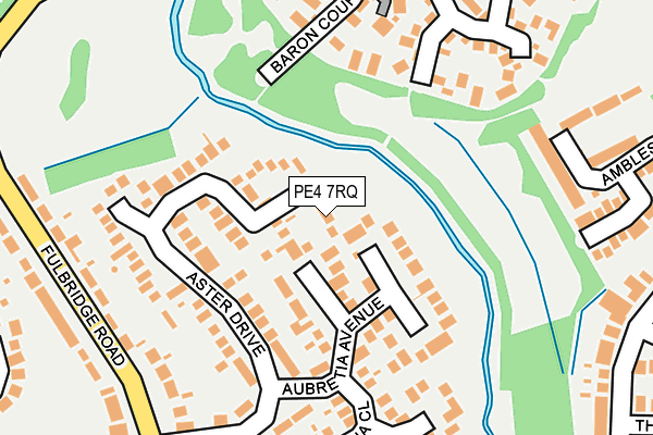 PE4 7RQ map - OS OpenMap – Local (Ordnance Survey)