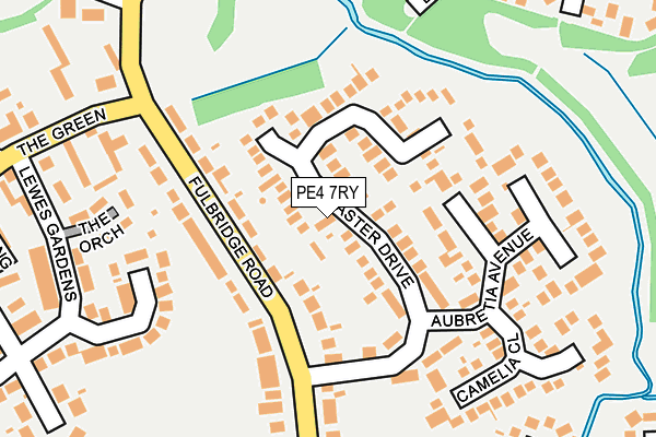 PE4 7RY map - OS OpenMap – Local (Ordnance Survey)