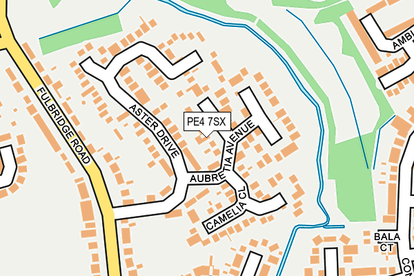 PE4 7SX map - OS OpenMap – Local (Ordnance Survey)