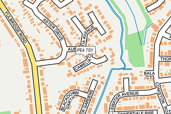 PE4 7SY map - OS OpenMap – Local (Ordnance Survey)