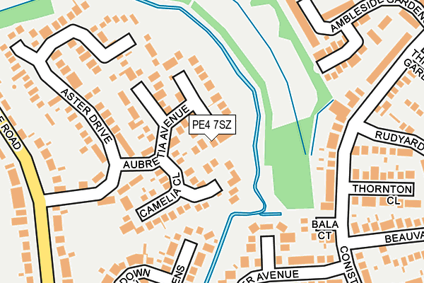 PE4 7SZ map - OS OpenMap – Local (Ordnance Survey)