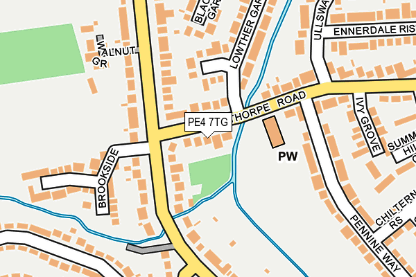 PE4 7TG map - OS OpenMap – Local (Ordnance Survey)