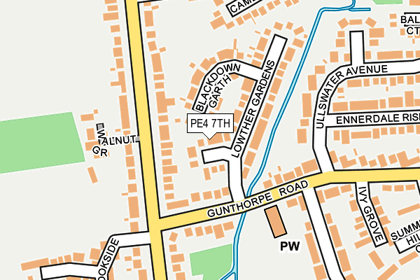 PE4 7TH map - OS OpenMap – Local (Ordnance Survey)