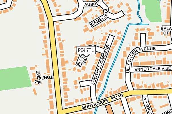 PE4 7TL map - OS OpenMap – Local (Ordnance Survey)