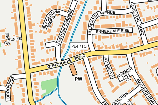 PE4 7TQ map - OS OpenMap – Local (Ordnance Survey)