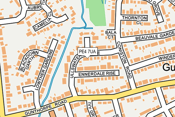 PE4 7UA map - OS OpenMap – Local (Ordnance Survey)