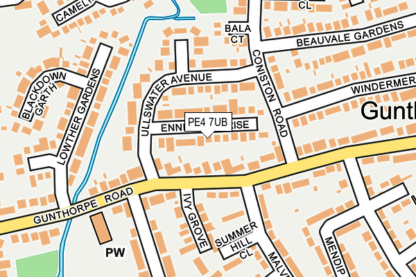 PE4 7UB map - OS OpenMap – Local (Ordnance Survey)