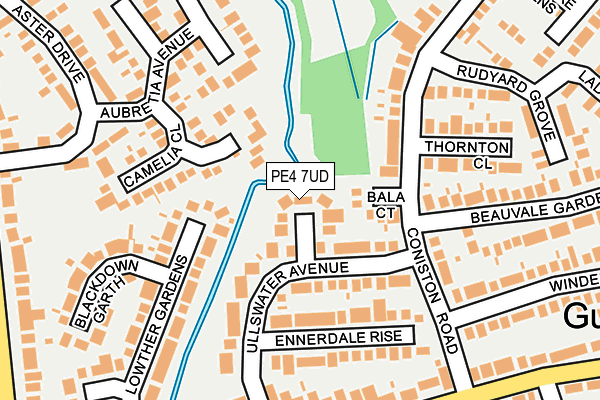 PE4 7UD map - OS OpenMap – Local (Ordnance Survey)