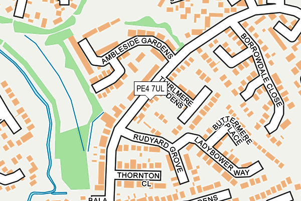 PE4 7UL map - OS OpenMap – Local (Ordnance Survey)