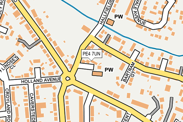 PE4 7UN map - OS OpenMap – Local (Ordnance Survey)
