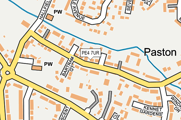 PE4 7UR map - OS OpenMap – Local (Ordnance Survey)