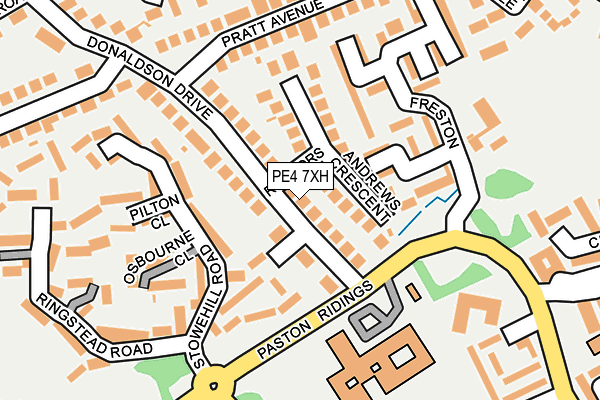 PE4 7XH map - OS OpenMap – Local (Ordnance Survey)