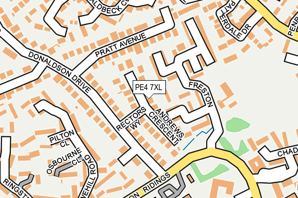 PE4 7XL map - OS OpenMap – Local (Ordnance Survey)
