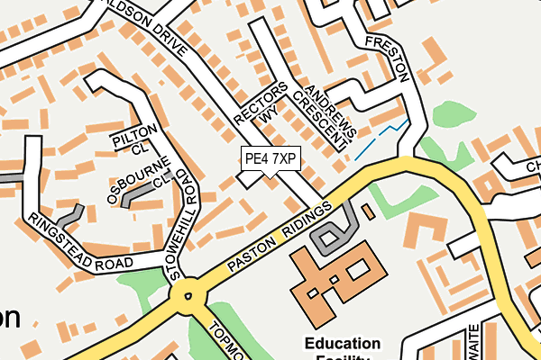 PE4 7XP map - OS OpenMap – Local (Ordnance Survey)
