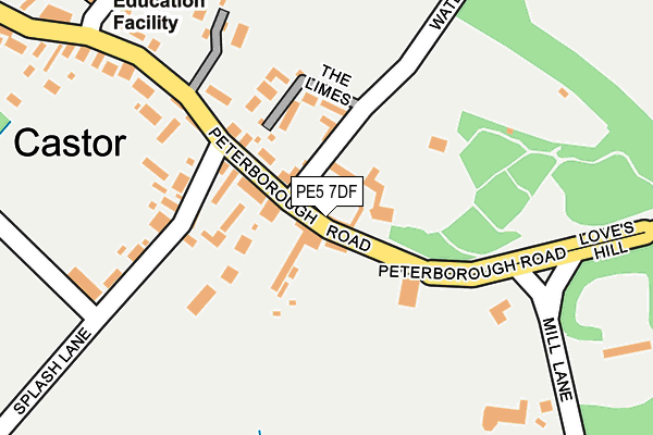 PE5 7DF map - OS OpenMap – Local (Ordnance Survey)