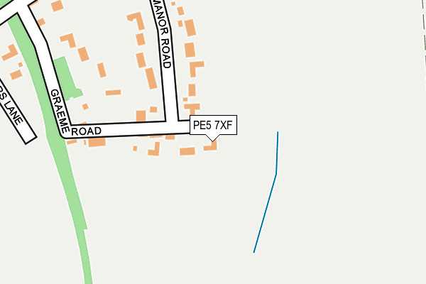 PE5 7XF map - OS OpenMap – Local (Ordnance Survey)