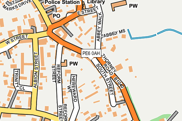 PE6 0AH map - OS OpenMap – Local (Ordnance Survey)