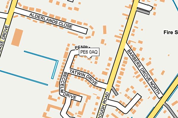 PE6 0AQ map - OS OpenMap – Local (Ordnance Survey)