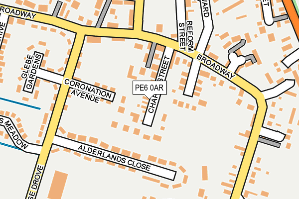 PE6 0AR map - OS OpenMap – Local (Ordnance Survey)