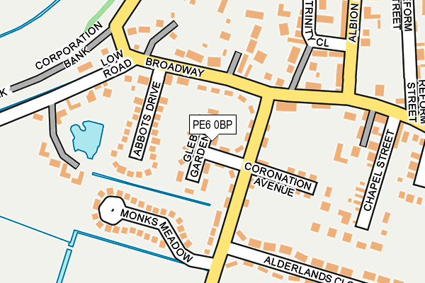 PE6 0BP map - OS OpenMap – Local (Ordnance Survey)