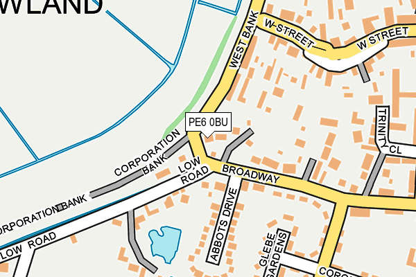 PE6 0BU map - OS OpenMap – Local (Ordnance Survey)