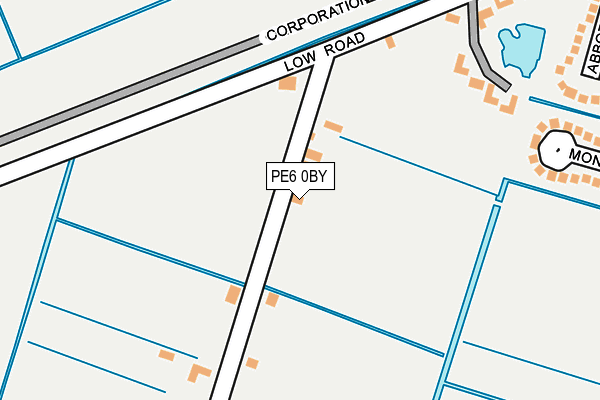 PE6 0BY map - OS OpenMap – Local (Ordnance Survey)