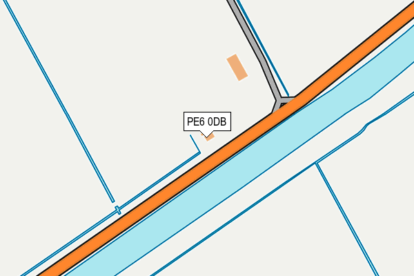 PE6 0DB map - OS OpenMap – Local (Ordnance Survey)