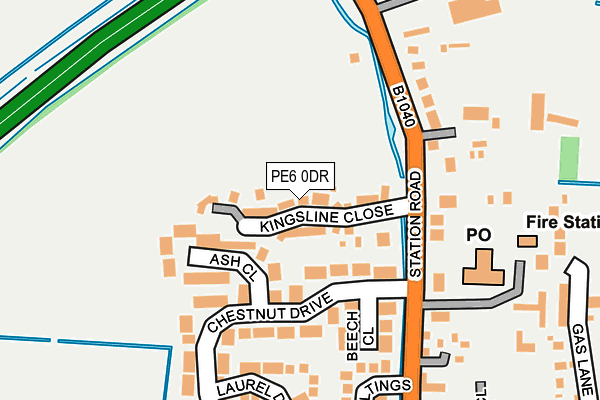 PE6 0DR map - OS OpenMap – Local (Ordnance Survey)