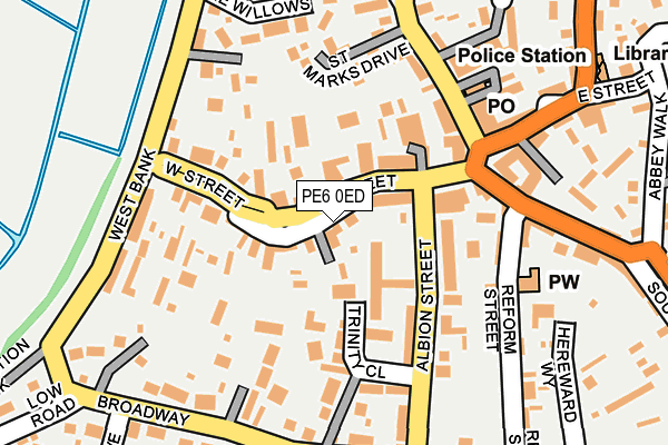 PE6 0ED map - OS OpenMap – Local (Ordnance Survey)