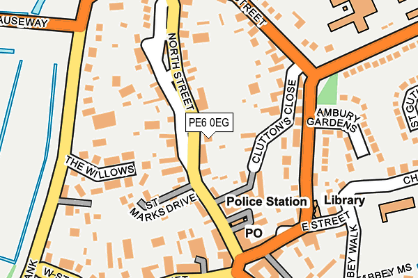 PE6 0EG map - OS OpenMap – Local (Ordnance Survey)