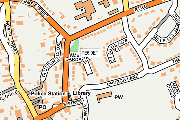 PE6 0ET map - OS OpenMap – Local (Ordnance Survey)