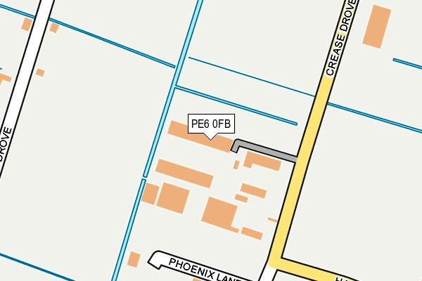 PE6 0FB map - OS OpenMap – Local (Ordnance Survey)