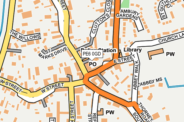 PE6 0GD map - OS OpenMap – Local (Ordnance Survey)