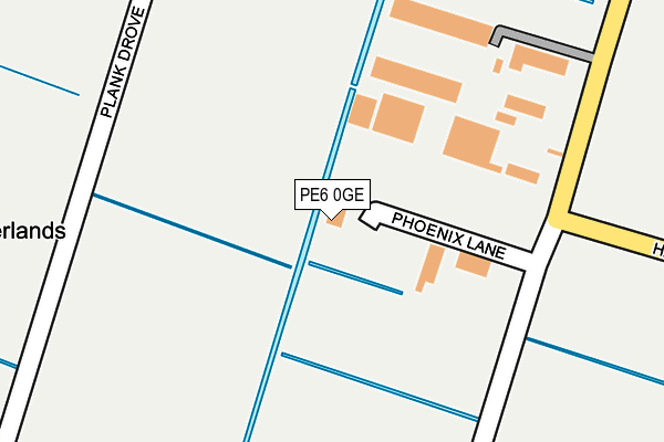 PE6 0GE map - OS OpenMap – Local (Ordnance Survey)