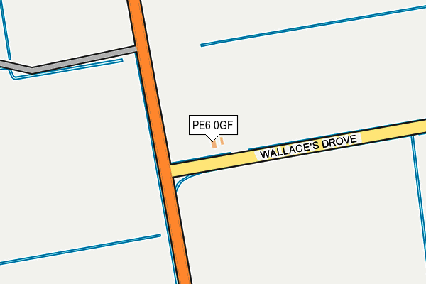PE6 0GF map - OS OpenMap – Local (Ordnance Survey)