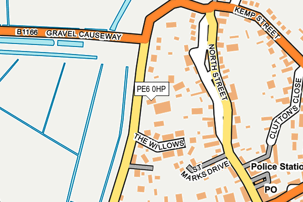 PE6 0HP map - OS OpenMap – Local (Ordnance Survey)