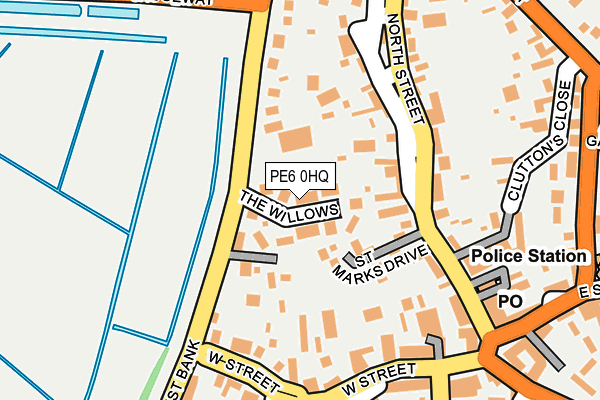 PE6 0HQ map - OS OpenMap – Local (Ordnance Survey)