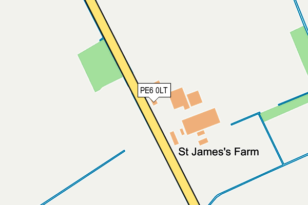 PE6 0LT map - OS OpenMap – Local (Ordnance Survey)