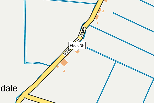 PE6 0NF map - OS OpenMap – Local (Ordnance Survey)