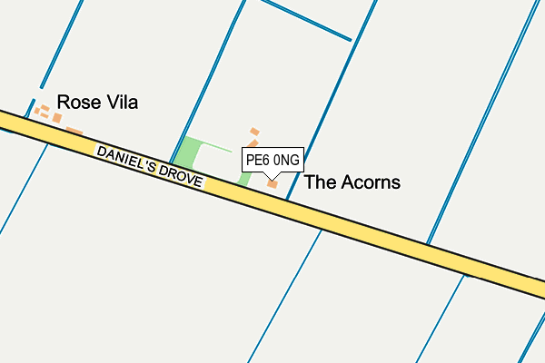 PE6 0NG map - OS OpenMap – Local (Ordnance Survey)