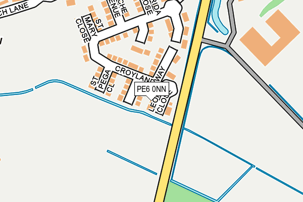 PE6 0NN map - OS OpenMap – Local (Ordnance Survey)