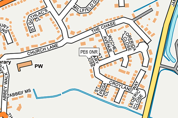 PE6 0NR map - OS OpenMap – Local (Ordnance Survey)