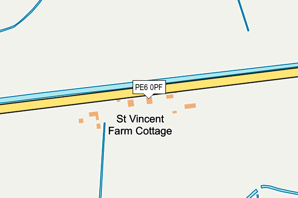 PE6 0PF map - OS OpenMap – Local (Ordnance Survey)