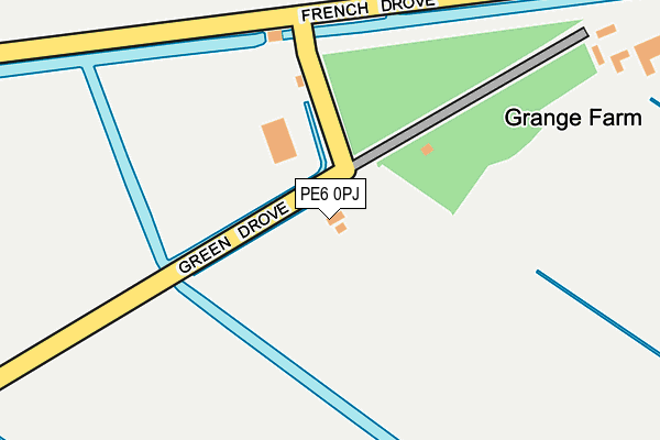 PE6 0PJ map - OS OpenMap – Local (Ordnance Survey)