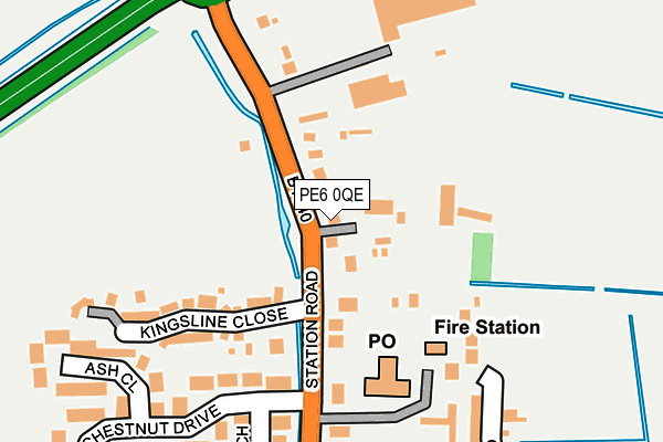 PE6 0QE map - OS OpenMap – Local (Ordnance Survey)