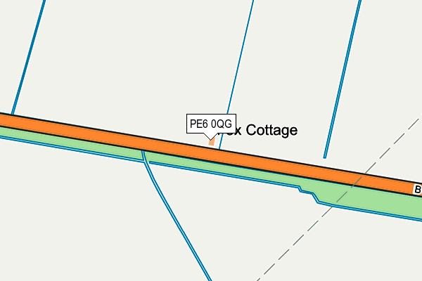 PE6 0QG map - OS OpenMap – Local (Ordnance Survey)